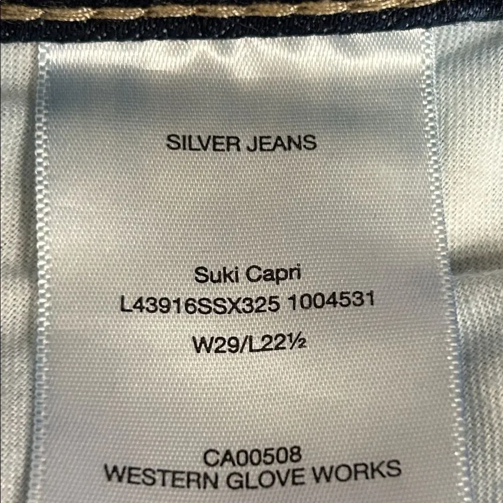 Silver Jeans Suki Capris